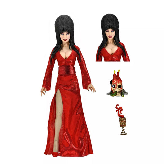NECA 8" SCALE ELVIRA RED FRIGHT & BOO FIGURE- NEW IN BOX