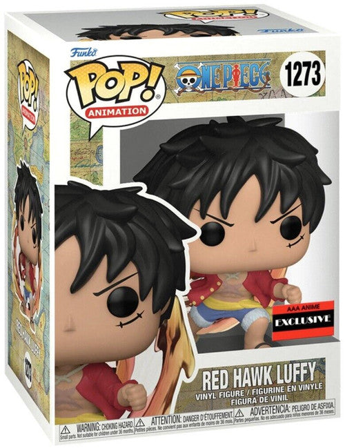 Funko One Piece POP! Animation Red Hawk Luffy AAA Exclusive Vinyl Figure