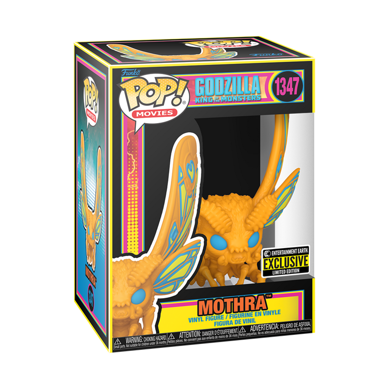 FUNKO POP MOVIES ENTERTAINMENT EARTH LIMITED EDITION MOTHRA GODZILLA KING OF MONSTERS 1347